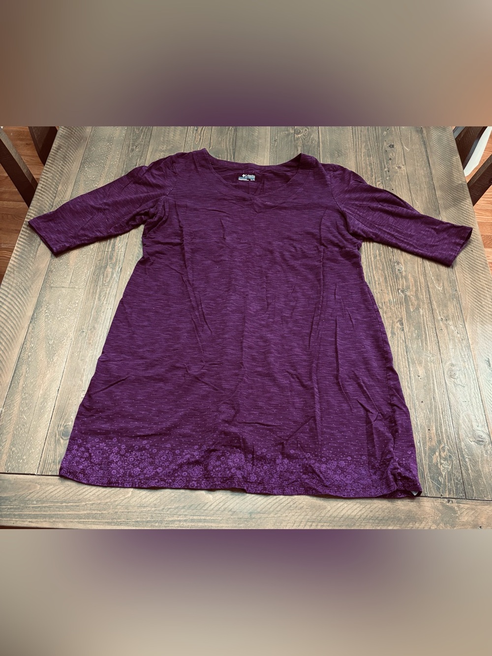 Columbia Women's Burgundy V-Neck Dress